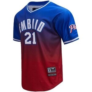 Pro Standard Post‎ Joel Embiid Royal/Red Philadelphia 76ers Ombre Jersey 2XL XXL